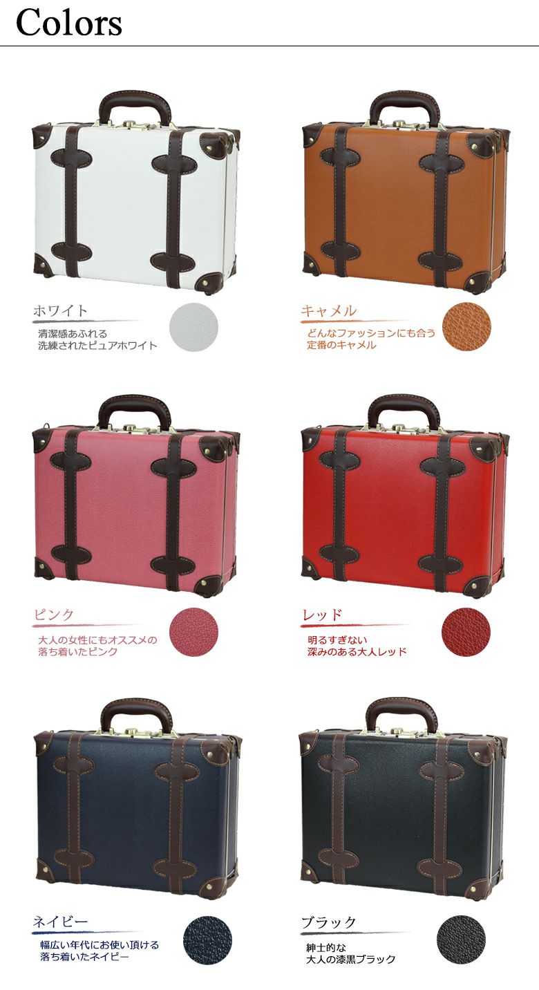 トランクケース ショルダーバッグ 日本企業企画 A4サイズ対応 旅行 収納ケース (71-55051) [Mサイズ]